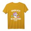 Kinder Schulkind 2021 Einschulung Geschenkidee - Einhorn T-Shirt für den Schulanfang, klassisch geschnitten