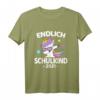 Kinder Schulkind 2021 Einschulung Geschenkidee - Einhorn T-Shirt für den Schulanfang, klassisch geschnitten