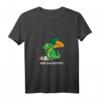 Damen Lustiges Drache - Wie? Das letzte? - Drache frisst Einhorn T-Shirt mit V-Ausschnitt für Humor und Fantasy-Fans