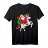 Lustiges Weihnachtsmann Einhorn T-Shirt für Damen und Herren - Perfekt für Weihnachtsfeier, Weihnachtsmarkt & als Geschenk 2021