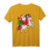 Lustiges Weihnachtsmann Einhorn T-Shirt für Damen und Herren - Perfekt für Weihnachtsfeier, Weihnachtsmarkt & als Geschenk 2021
