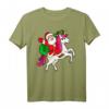 Lustiges Weihnachtsmann Einhorn T-Shirt für Damen und Herren - Perfekt für Weihnachtsfeier, Weihnachtsmarkt & als Geschenk 2021