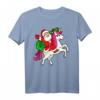 Lustiges Weihnachtsmann Einhorn T-Shirt für Damen und Herren - Perfekt für Weihnachtsfeier, Weihnachtsmarkt & als Geschenk 2021