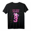 Kinder Geburtstag T-Shirt für Mädchen – Ich bin schon 3 Jahre alt Einhorn, perfektes Geschenk zum 3. Geburtstag