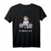 Lustiges Unicorn Gym T-Shirt - The Struggle is Real Fitness Motiv für Workout, Bizeps, Squats & Deadlift Liebhaber