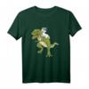 Einhorn Reitet T-Rex Saurier - Lustiges T-Shirt, Geschenk für Dinosaurier- und Einhornliebhaber, ideal zum Geburtstag & Weihnachten
