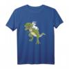 Einhorn Reitet T-Rex Saurier - Lustiges T-Shirt, Geschenk für Dinosaurier- und Einhornliebhaber, ideal zum Geburtstag & Weihnachten