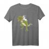 Einhorn Reitet T-Rex Saurier - Lustiges T-Shirt, Geschenk für Dinosaurier- und Einhornliebhaber, ideal zum Geburtstag & Weihnachten