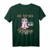 Kaffee- und Einhorn-Morgenmuffel T-Shirt für Frauen – Lustiges Schlaf- und Chill-Shirt mit Kaffee-Design, perfekt als Geschenk