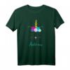 Antonia Namen Geschenk - Buntes Katze Einhorn T-Shirt für Mädchen und Damen, personalisiert für Geburtstagsfeiern & Tierliebhaberinnen