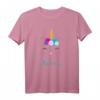 Antonia Namen Geschenk - Buntes Katze Einhorn T-Shirt für Mädchen und Damen, personalisiert für Geburtstagsfeiern & Tierliebhaberinnen