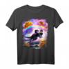 Laser-Raum-Katze auf Regenbogen-Dinosaurier-Einhorn - Buntes Taco T-Shirt für Kinder mit lustigem Tier-Design