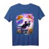 Laser-Raum-Katze auf Regenbogen-Dinosaurier-Einhorn - Buntes Taco T-Shirt für Kinder mit lustigem Tier-Design