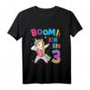 Kinder 3. Geburtstag Mädchen - Lustiges Tanzendes Einhorn T-Shirt als Geburtstagsgeschenk & Party Outfit