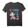 Kinder 3. Geburtstag Mädchen - Lustiges Tanzendes Einhorn T-Shirt als Geburtstagsgeschenk & Party Outfit