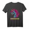 Gruseliges Zombiecorn Halloween T-Shirt - Lustiges Einhorn Zombie Kostüm für Kinder und Erwachsene, Last Minute Geschenkidee