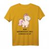 T-Shirt 'Man Widerspricht dem Einhorn nicht' von NICI - Lustiges Einhorn Design, klassisch geschnitten, hochwertig, perfekt für Einhorn Fans