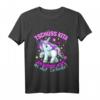 Kinder Tschüss Kindergarten Einhorn T-Shirt - Glitzerndes Abschiedssymbol für den Schulstart, Mädchen Geschenk 2021
