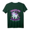 Kinder Tschüss Kindergarten Einhorn T-Shirt - Glitzerndes Abschiedssymbol für den Schulstart, Mädchen Geschenk 2021