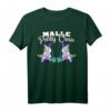 Malle Party Crew T-Shirt Damen - Lustiges Einhorn Sauf-Shirt für Mallorca-Partys, Junggesellinnenabschiede & Gruppenfeiern