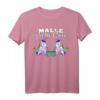 Malle Party Crew T-Shirt Damen - Lustiges Einhorn Sauf-Shirt für Mallorca-Partys, Junggesellinnenabschiede & Gruppenfeiern