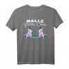 Malle Party Crew T-Shirt Damen - Lustiges Einhorn Sauf-Shirt für Mallorca-Partys, Junggesellinnenabschiede & Gruppenfeiern