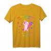 Kinder Einschulung 2019 Einhorn Schulkind Mädchen T-Shirt – Buntes Schulstartshirt mit Regenbogen und Schultüte, perfektes Geschenk zum Schulbeginn