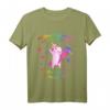 Kinder Einschulung 2019 Einhorn Schulkind Mädchen T-Shirt – Buntes Schulstartshirt mit Regenbogen und Schultüte, perfektes Geschenk zum Schulbeginn
