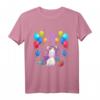 Kinder Geburtstagsshirt für 4 Jahre Mädchen - Rosa Einhorn T-Shirt für Geburtstag, Party & Geburtstagsfeier