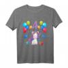 Kinder Geburtstagsshirt für 4 Jahre Mädchen - Rosa Einhorn T-Shirt für Geburtstag, Party & Geburtstagsfeier
