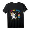 Kinder 6 Geburtstag T-Shirt Mädchen & Jungen mit Einhorn - Originelles Geburtstagsoutfit für die Party, Schule & Schulklasse