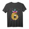 Einhorn T-Shirt zum 6. Geburtstag für Mädchen – Perfekte Geschenkidee für Enkelin, Nichte und Tochter