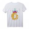 Einhorn T-Shirt zum 6. Geburtstag für Mädchen – Perfekte Geschenkidee für Enkelin, Nichte und Tochter