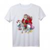 Weihnachtsmann reitet Einhorn - Buntes und lustiges Weihnachts T-Shirt für fröhliche Festtage und Geschenke