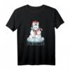 HapPanda Geschenk T-Shirt mit Einhorn im Winter – Süßes Nikolaus-Einhorn für Kinder & Einhorn Fans zur Weihnachtszeit