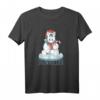 HapPanda Geschenk T-Shirt mit Einhorn im Winter – Süßes Nikolaus-Einhorn für Kinder & Einhorn Fans zur Weihnachtszeit