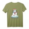 HapPanda Geschenk T-Shirt mit Einhorn im Winter – Süßes Nikolaus-Einhorn für Kinder & Einhorn Fans zur Weihnachtszeit