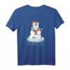 HapPanda Geschenk T-Shirt mit Einhorn im Winter – Süßes Nikolaus-Einhorn für Kinder & Einhorn Fans zur Weihnachtszeit
