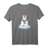 HapPanda Geschenk T-Shirt mit Einhorn im Winter – Süßes Nikolaus-Einhorn für Kinder & Einhorn Fans zur Weihnachtszeit