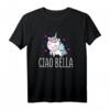 Lustiges HapPanda Herz Einhorn T-Shirt mit italienischem Zitat – Ideale Geschenkidee für Italien-Liebhaber, Reisen & Anlässe