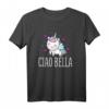 Lustiges HapPanda Herz Einhorn T-Shirt mit italienischem Zitat – Ideale Geschenkidee für Italien-Liebhaber, Reisen & Anlässe