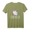 Lustiges HapPanda Herz Einhorn T-Shirt mit italienischem Zitat – Ideale Geschenkidee für Italien-Liebhaber, Reisen & Anlässe