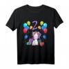 Kinder Geburtstagsshirt für 2 Jahre Mädchen - Rosa Einhorn Geburtstags T-Shirt für Prinzessinnen & Kindergeburtstag