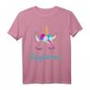 Buntes Einhorn Magdalena T-Shirt – Perfektes Geschenk für Mädchen, Damen & Einhorn-Liebhaber zum HapPanda & Einhorn-Party