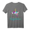 Buntes Einhorn Magdalena T-Shirt – Perfektes Geschenk für Mädchen, Damen & Einhorn-Liebhaber zum HapPanda & Einhorn-Party