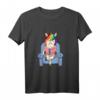 Einhorn Bücherwurm - Believe In Yourself T-Shirt für Leseratten, Bücherfans und die ganze Familie
