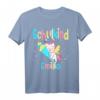 Schulkind Emilia Einhorn T-Shirt - Personalisierte Einschulungsgeschenke für Mädchen zum Schulanfang 2023