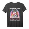Ich bin die Kleine Schwester T-Shirt mit Einhorn Motiv – Lustiges Geschwister-Shirt für Mädchen und junge Schwestern