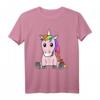 Rosa Einhorn Kinder T-Shirt für Mädchen – Lustiges und niedliches Unicorn Motiv, perfekt für Einhorn Fans und Pferdeliebhaber