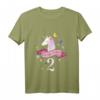 Kinder 2. Geburtstag Geschenk für Mädchen – Einhorn T-Shirt, klassisch geschnitten, perfekt für 2-Jährige